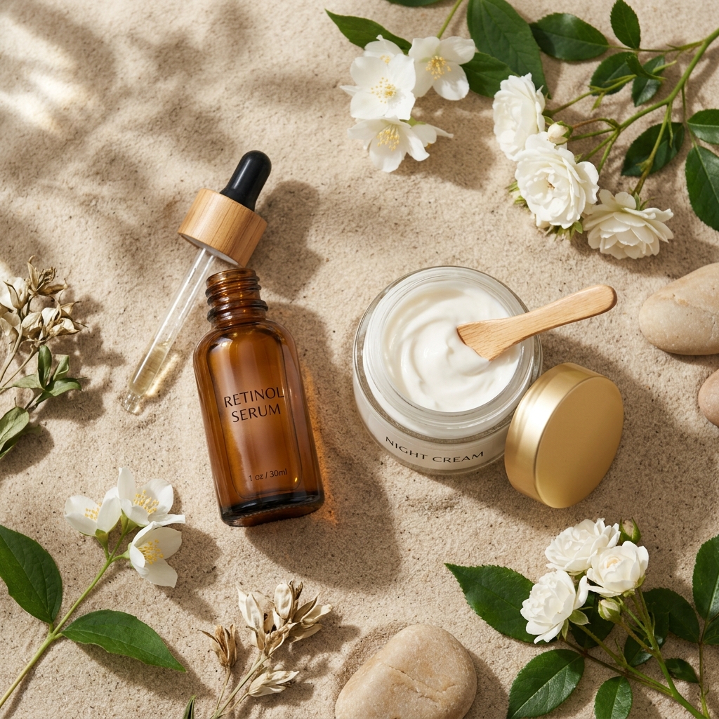 Rutina antiedad completa de mañana y noche con vitamina C y retinol